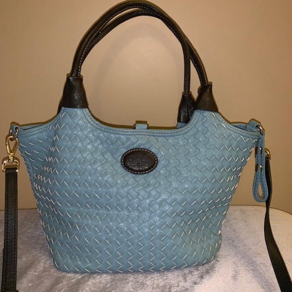 Louen Hide Handbags - Louen Hide Blue Leather Bag
